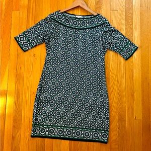 Green, Navy and White Max Studio Dress